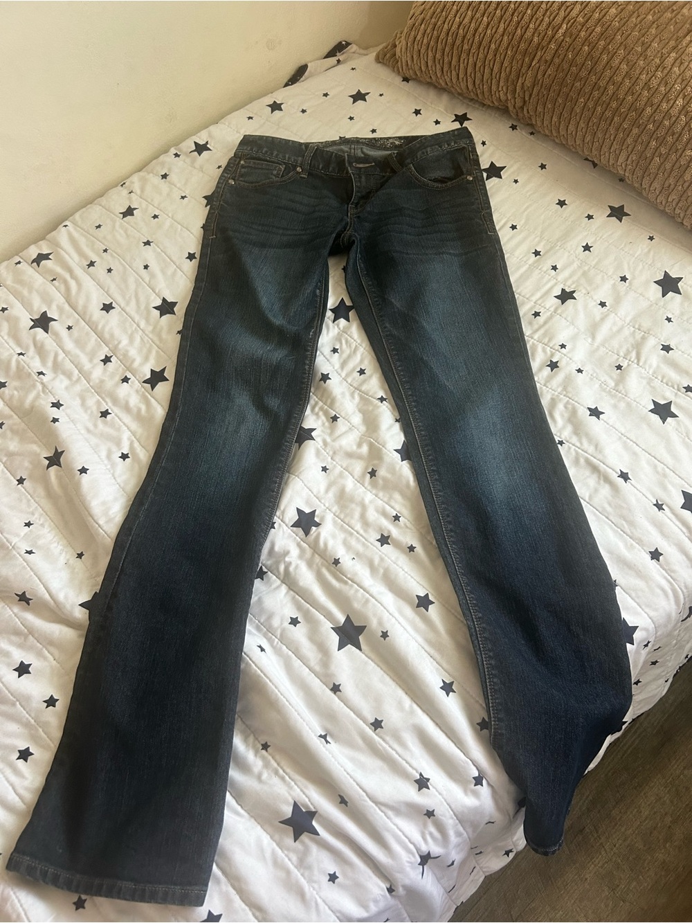 Express Dark Blue Flare Jeans